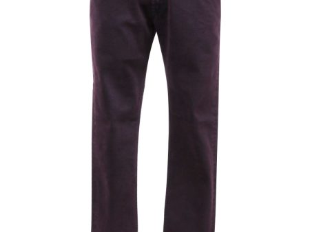 Dark Wine Denim 5 Pocket Pant Online Hot Sale