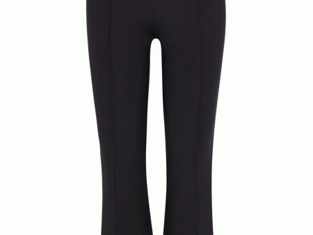 Ankle Flare Pintuck Pant in Black Cheap