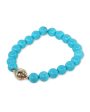 Turquoise Beaded Stretch Bracelet For Discount