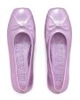 Dancer Metallic Ballet Flats in Pink on Sale