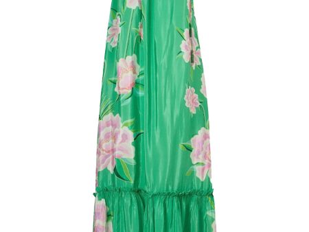 Green Floral Vibing Maxi Dress Fashion