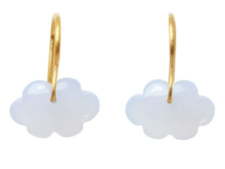 Blue Chalcedony Cloud Earrings Online