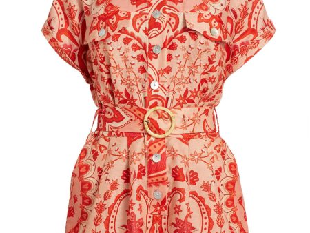 Red Jaipur Romper Supply