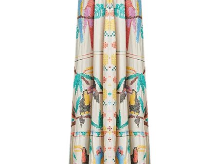 Bird Scarf Maxi Dress Online Sale