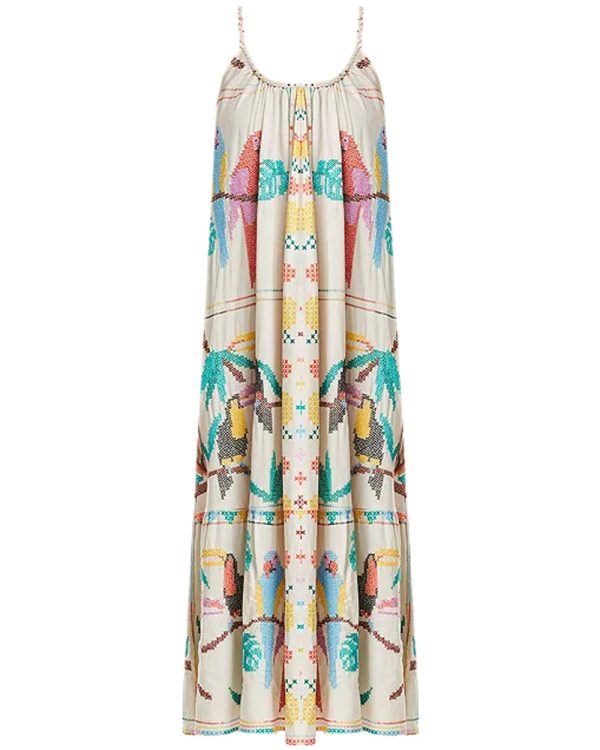 Bird Scarf Maxi Dress Online Sale