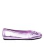 Dancer Metallic Ballet Flats in Pink on Sale