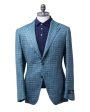 Sky and Mid Blue Plaid Sportcoat For Sale