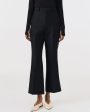 Black Credo Crop Bootcut Trouser For Sale