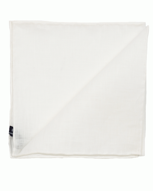 White Linen Pocket Square Cheap