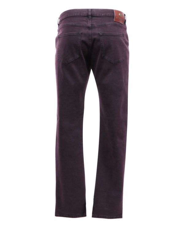 Dark Wine Denim 5 Pocket Pant Online Hot Sale