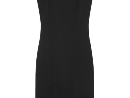 Black Techno Cady Medusa Strap Dress Hot on Sale