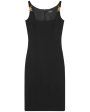 Black Techno Cady Medusa Strap Dress Hot on Sale