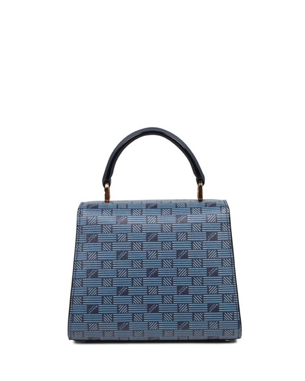 Sophie Top Handle Bag in Navy For Sale