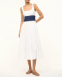 White and Navy Rig Dress Sale