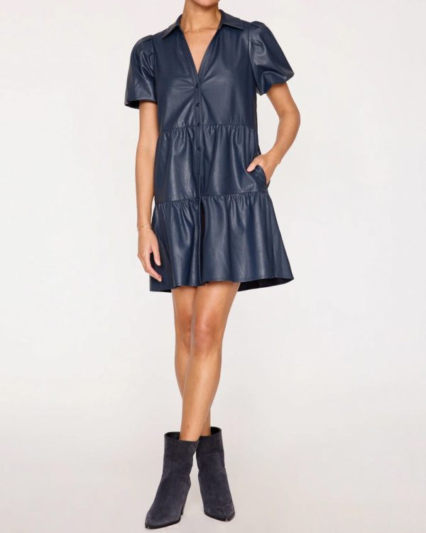 Admiral Vegan Leather Havana Mini Dress Online Hot Sale