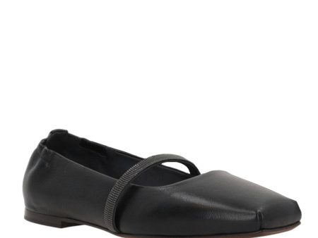 Monili Ballet Flats in Black on Sale