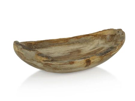 Curio Bay Petrified Wood Oval Bowl Supply