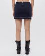 Tube Denim Mini Skirt in Blaken Blue Hot on Sale