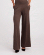 Wide Leg Pant in Heather Brown Online