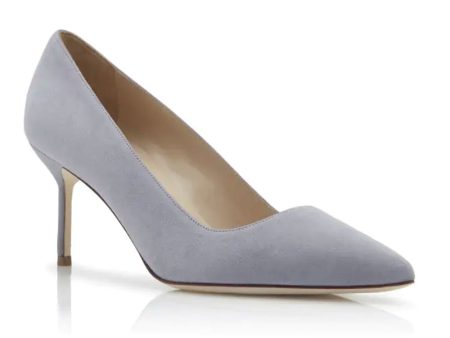 BB Pumps in Light Grey Suede Cheap