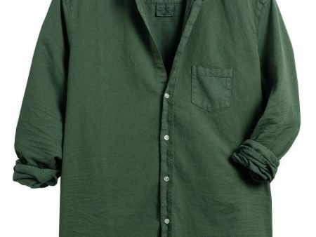 Vintage Green Eileen Button Up Shirt Online now