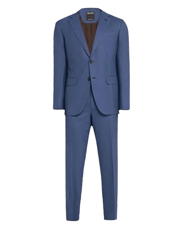 Avio Blue Solid Suit Supply