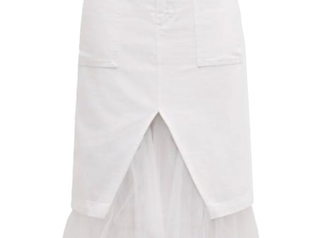 White Mr and Mrs Benjamin Skirt on Sale