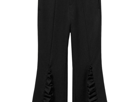 Black Credo Frill Trouser Hot on Sale