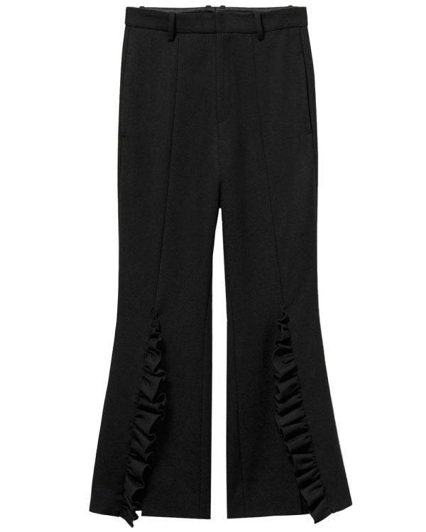 Black Credo Frill Trouser Hot on Sale