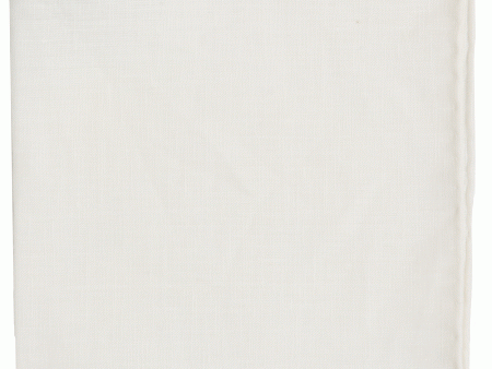 White Linen Pocket Square Cheap