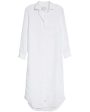 White Linen Rory Maxi Shirtdress For Discount