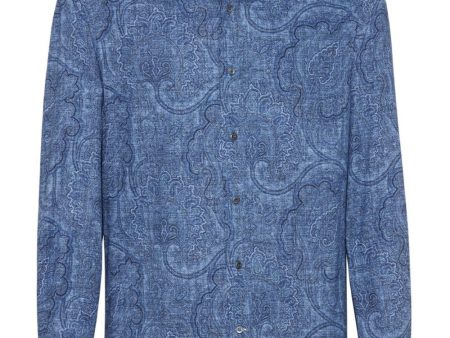 Blue Paisley Sportshirt Online