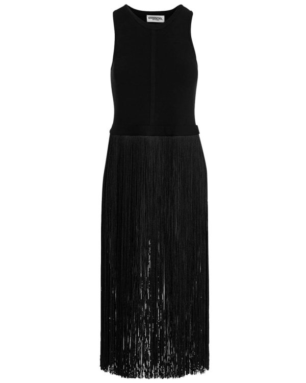 Black Gabbers Long Fringe Top Online now