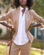 Tiramisu Linen Dublin Tailored Blazer For Sale