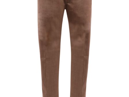 5 Pocket Stretch Pants in Light Brown Online now