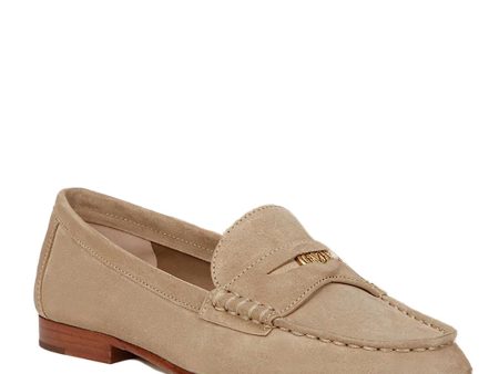 Penny Suede Loafer in Sand Cheap