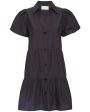 Washed Black Havana Mini Dress Online Hot Sale