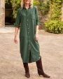 Vintage Green Rory Maxi Shirtdress Discount