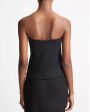 Black Strapless Top For Cheap