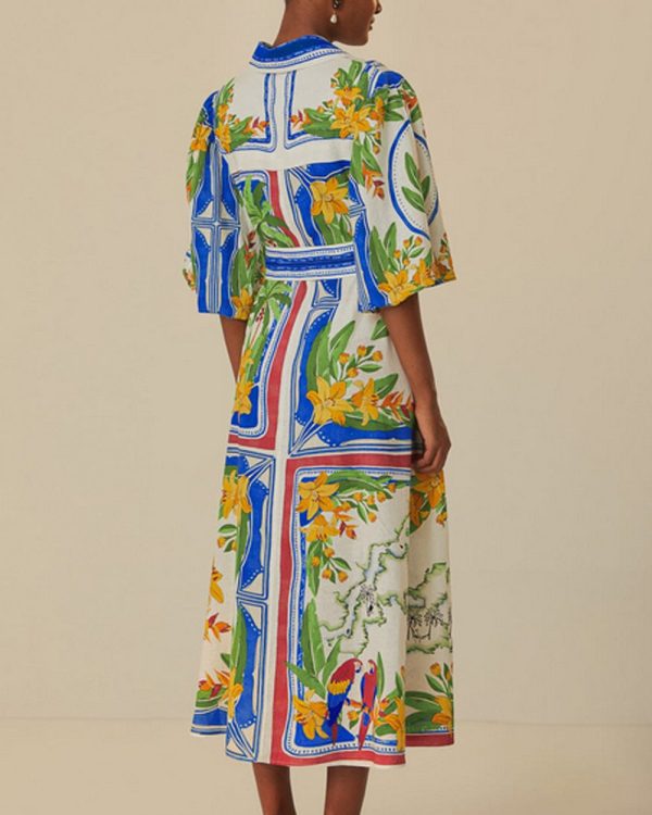 Tropical Destination Midi Dress Online Hot Sale