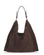 Ana Suede Hobo Bag in Coffee Online Sale