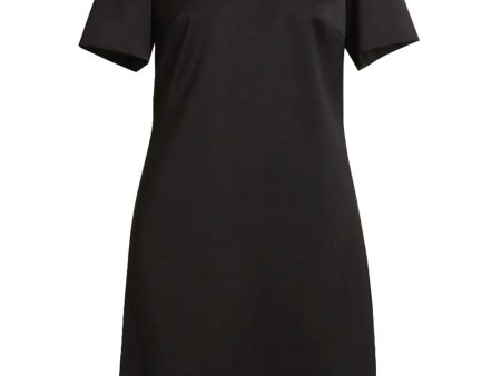 Black Short Sleeve Mini Dress Supply