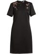 Black Short Sleeve Mini Dress Supply