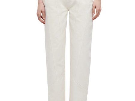 Wide Taper Jean in Vintage White Online Sale