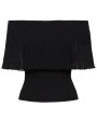 Black Off The Shoulder Pascale Top Cheap