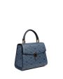 Sophie Top Handle Bag in Navy For Sale