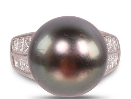 Tahitian Pearl and Diamond Ring Online