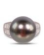 Tahitian Pearl and Diamond Ring Online