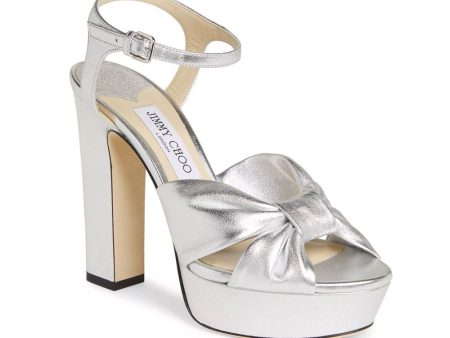 Heloise 120 Platform in Silver For Discount