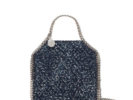 Tiny Falabella Boucle Tote in Ink Online now